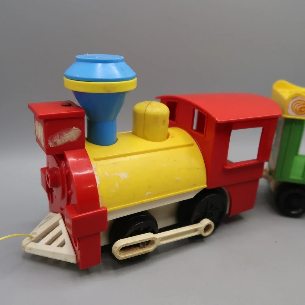 Vintage Fisher Price Little People Circus Train #991 with Bull